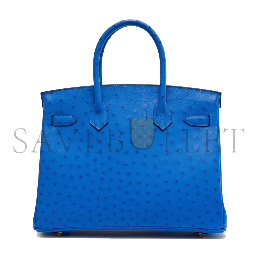 HERMES MASTER BIRKIN 30 BLUE MYKONOS 28624521 (30*24*16cm)